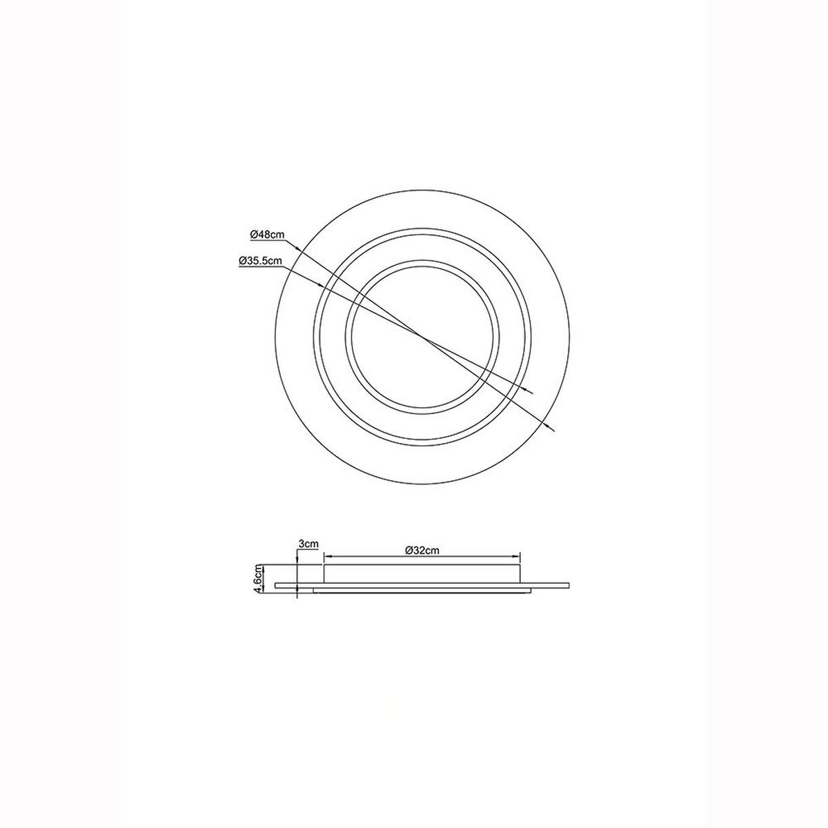 LED DECKENLEUCHTE Jayden Metall Anthrazit - Anthrazit, Metall (48/48/4.6cm) - Globo Lighting