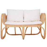 SOFA Rattan Beige - Beige, Holz (117/71/73cm) - Nordlys