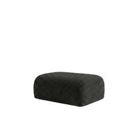 HOCKER, Sitzhocker, Chenille-Stoff Cremona, Anthrazit, GRETA - Anthrazit, Holz (91/40/89cm) - Kaiser Möbel