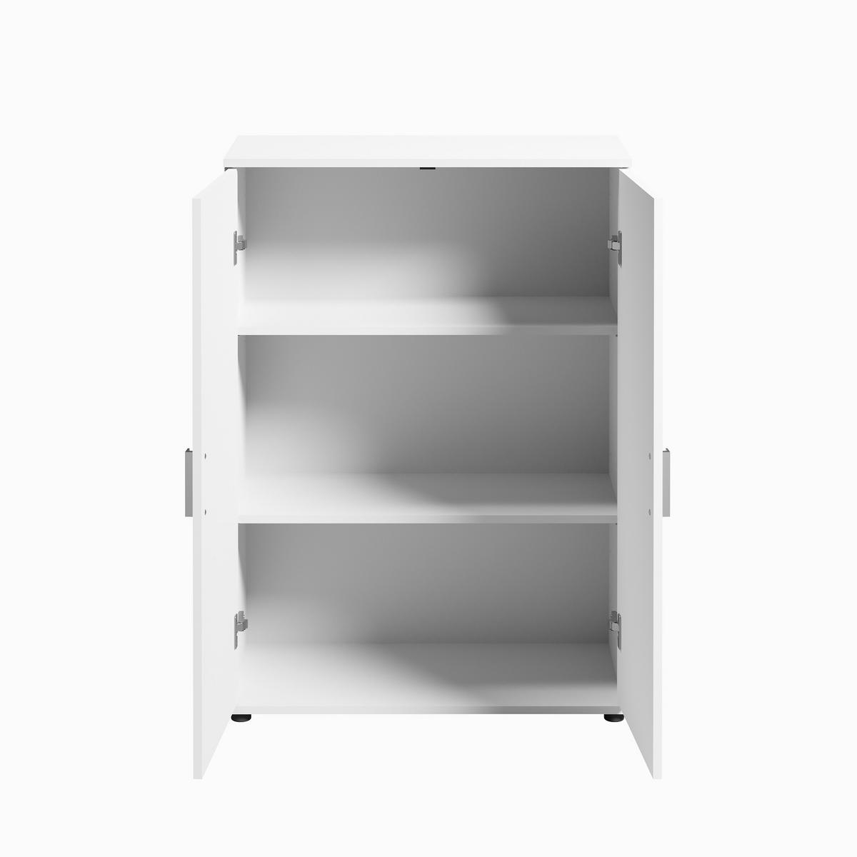 MEHRZWECKSCHRANK mit 2-Türen 75 cm in Weiß - Weiß, Holzwerkstoff (75/104/35cm) - Home Collective