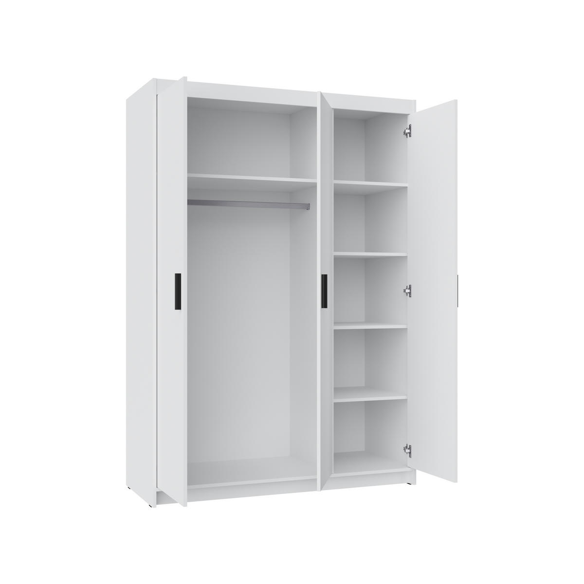 KLEIDERSCHRANK Storicos Sonoma Eiche 133/190,5/53 cm - Modern 3-türig - Beige, Holzwerkstoff/Kunststoff (133/190.5/53cm) - AX Living