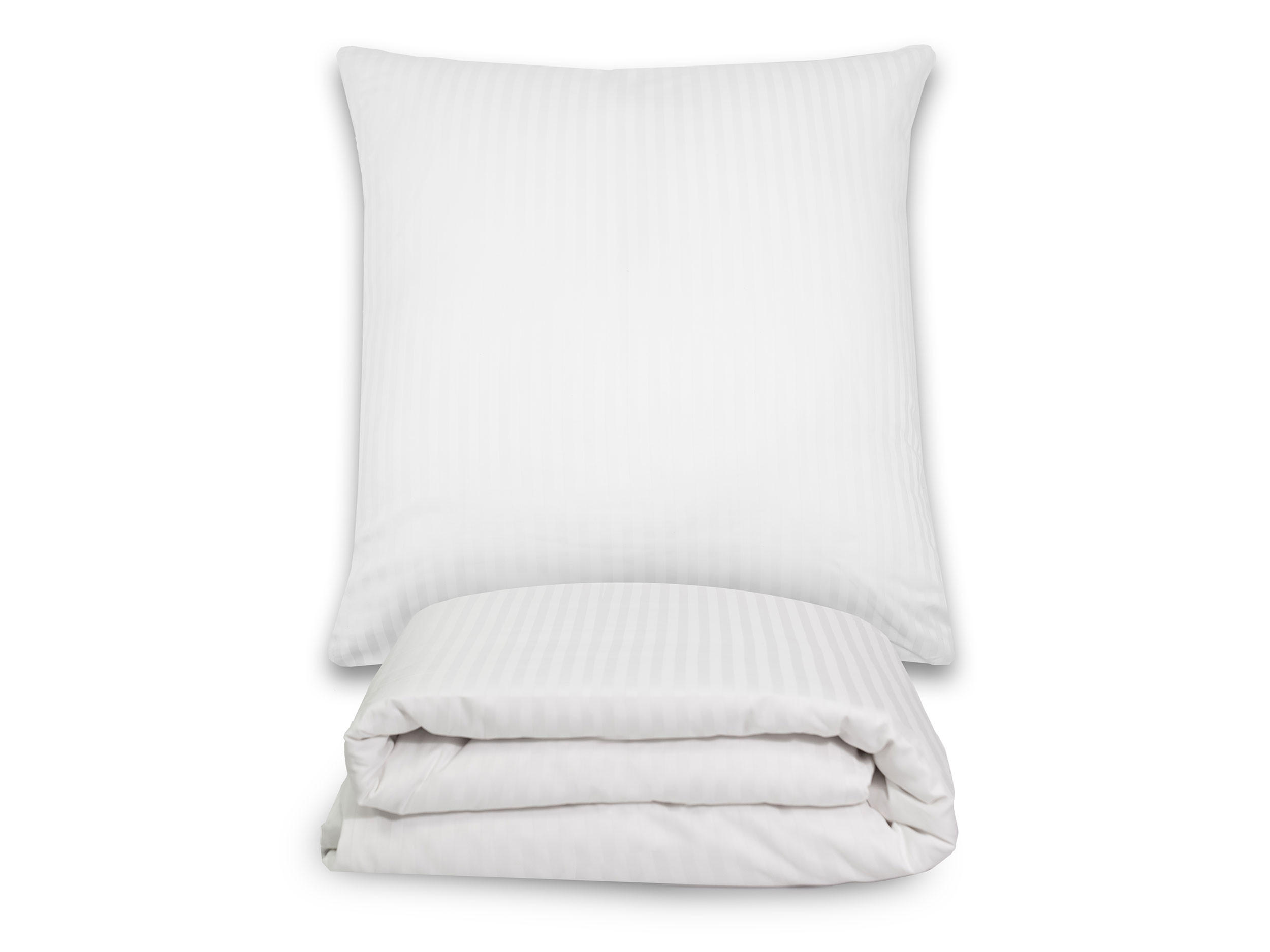 BETTWÄSCHE, 80x80 cm + 140x200 cm, 80% Polyester, 20% Polyamid, Weiß - Weiß, Textil (140/200cm) - Zollner