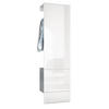 GARDEROBE Carlton Paneel in Weiß Hochglanz - Weiß Hochglanz, Holzwerkstoff (52/193/35cm) - Vladon