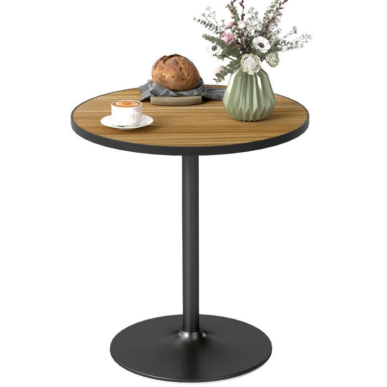 ESSTISCH Ø70/76 cm, rund und platzsparend mit stabiler Basis in Holzoptik, Eiche - Eichefarben, Holz (70/70/76cm) - Redom