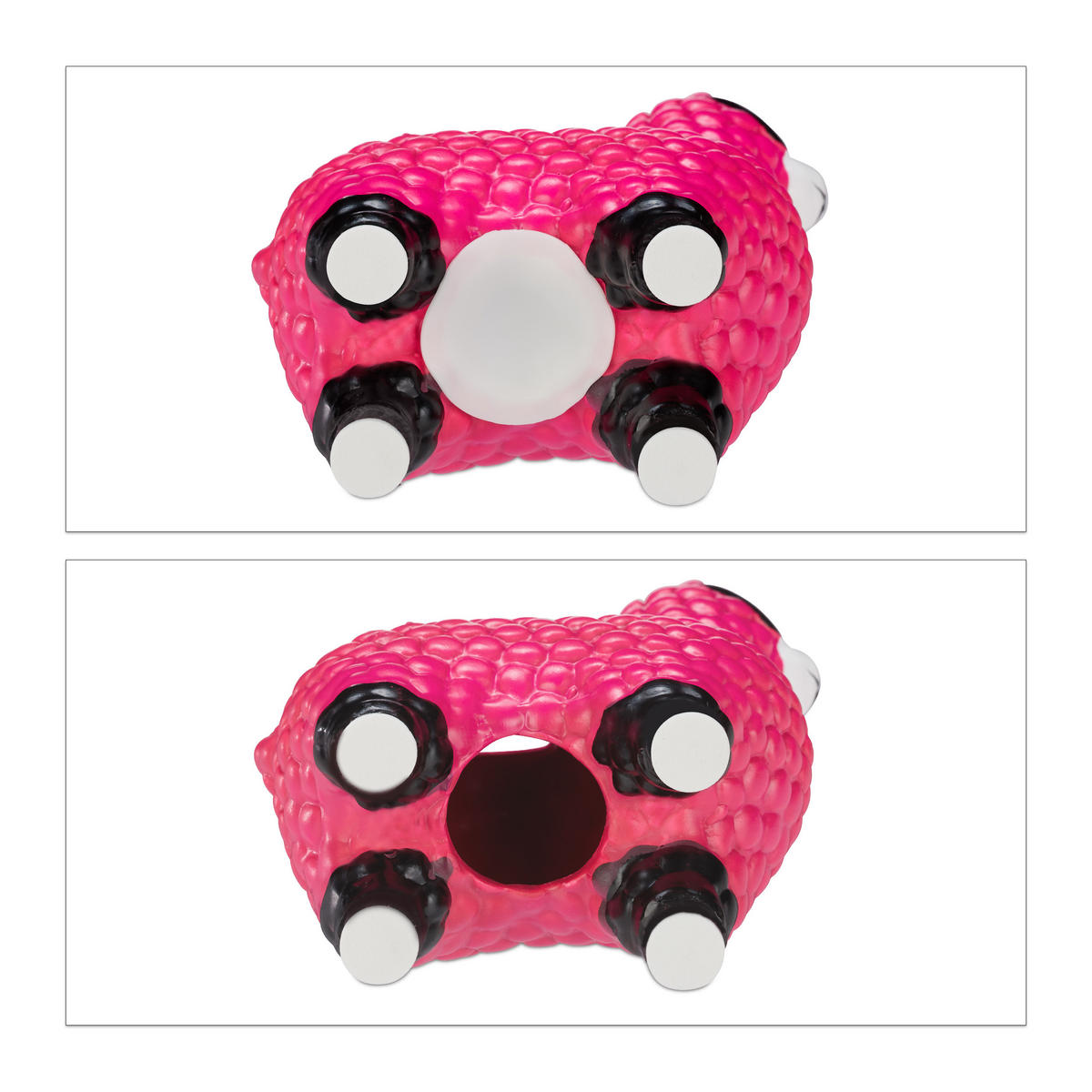 LAMA Spardose - Pink, Keramik (11/15.5/6cm) - Relaxdays