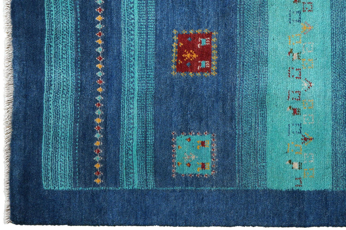 GABBEH-TEPPICH handgeknüpft Sonnat Bunt 193/154 cm Schurwolle - Multicolor, Textil (154/193cm) - Looma