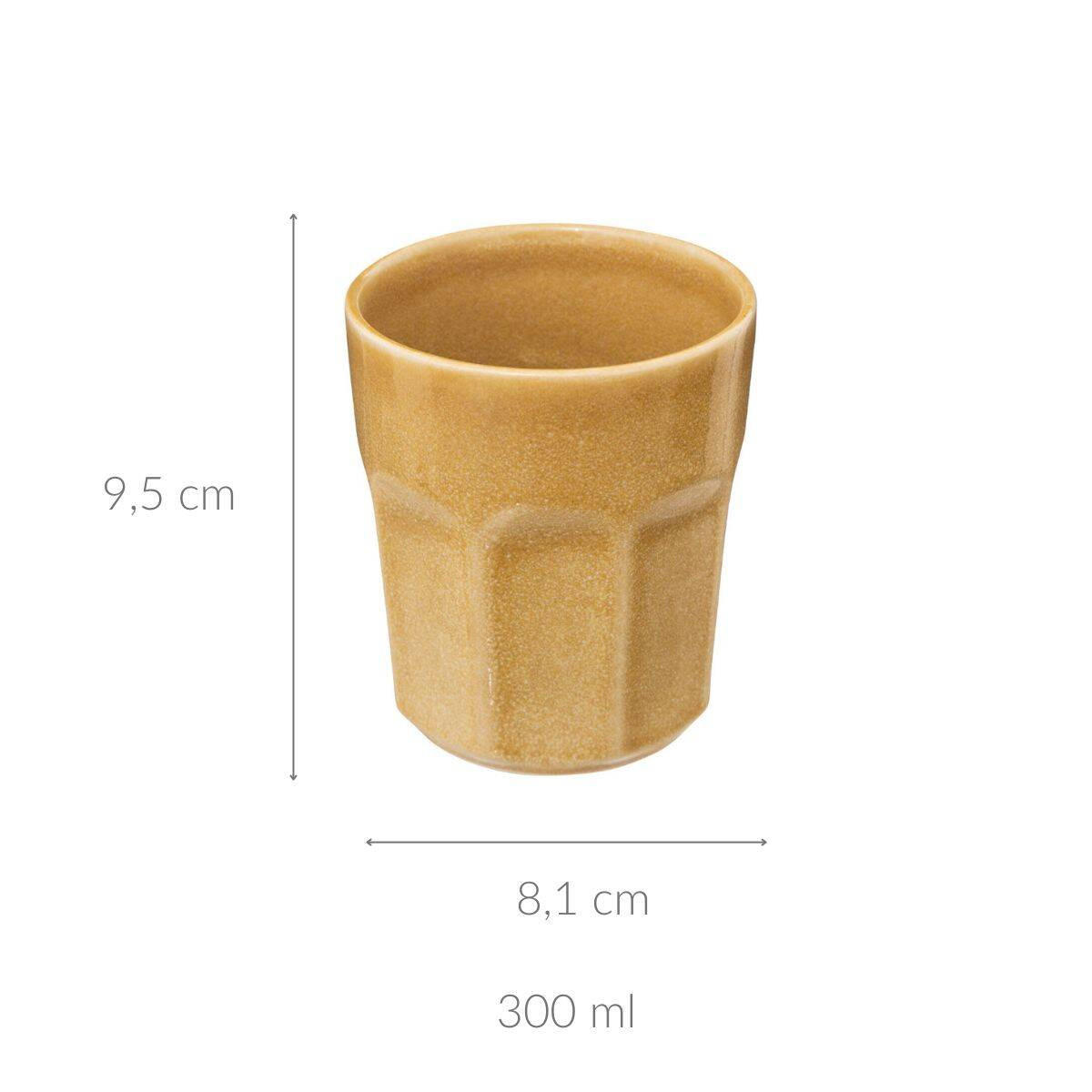 KERAMIKBECHER Roma 300 ml - Gelb, Keramik (8.1L) - Secret de Gourmet