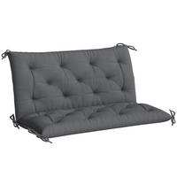 BANKAUFLAGE Dunkelgrau 100/98/8 cm - Dunkelgrau, Textil (98/8/100cm) - PANGIVO