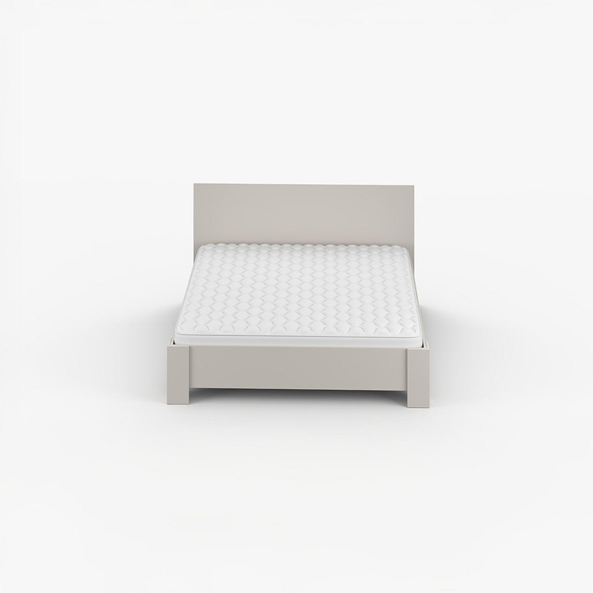 BETT Bettgestell Doppelbett 160x200cm ohne Matratze Kaschmir/Kaschmir MEDIOLAN 03 - Kaschmir, Holzwerkstoff (160/200cm) - imoebel24