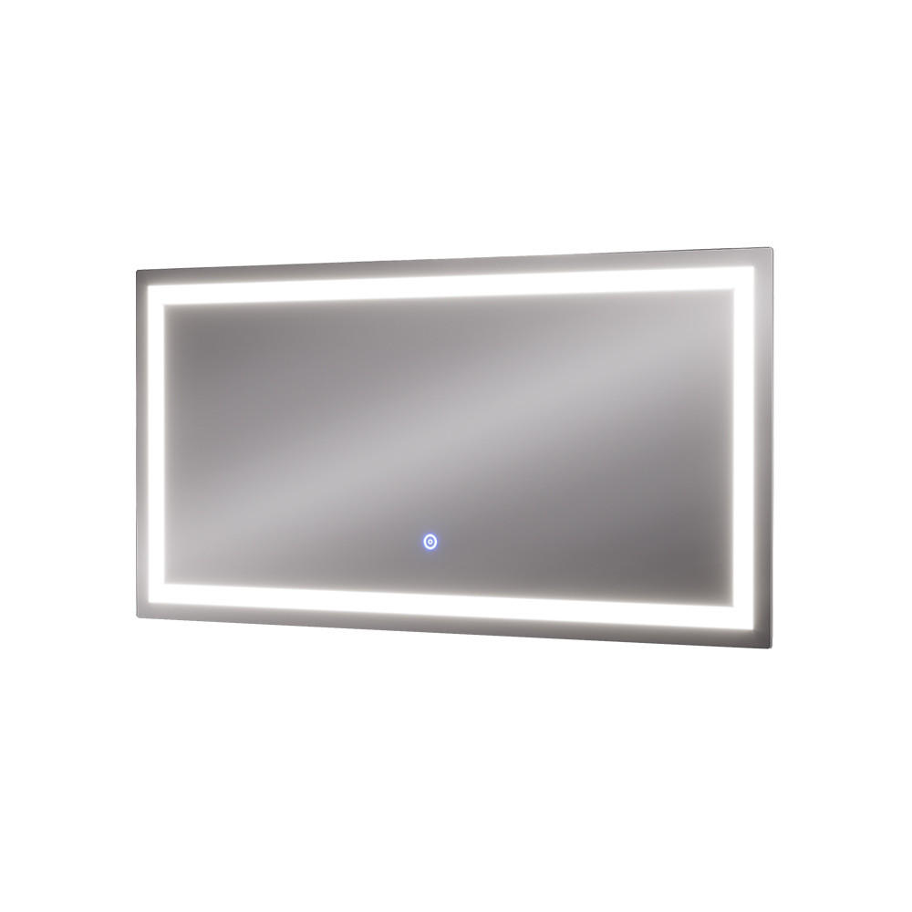 Vicco KOUPELNOVÉ ZRCADLO Miral Sklo 80 x 40 cm s osvětlením čelním světlem
