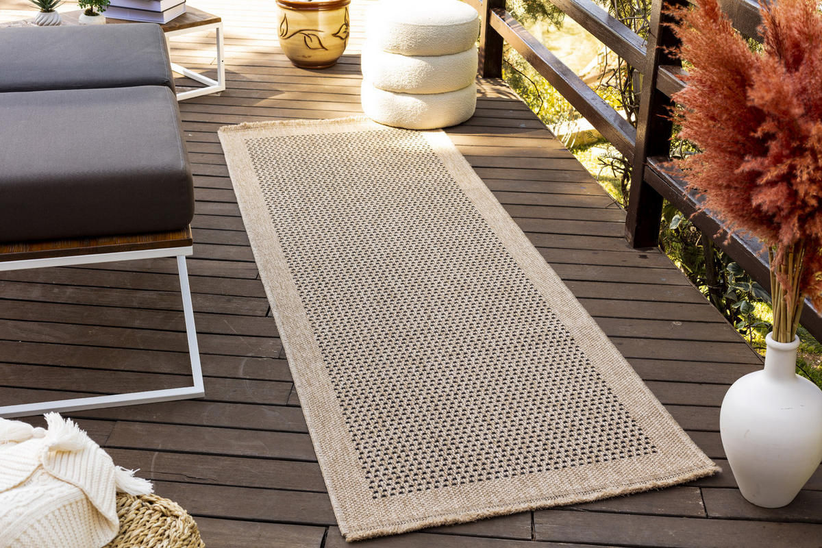 OUTDOORTEPPICH Lori Jute-Optik 80/220 cm Beige - Beige, Textil (80/220cm) - LIVABLISS