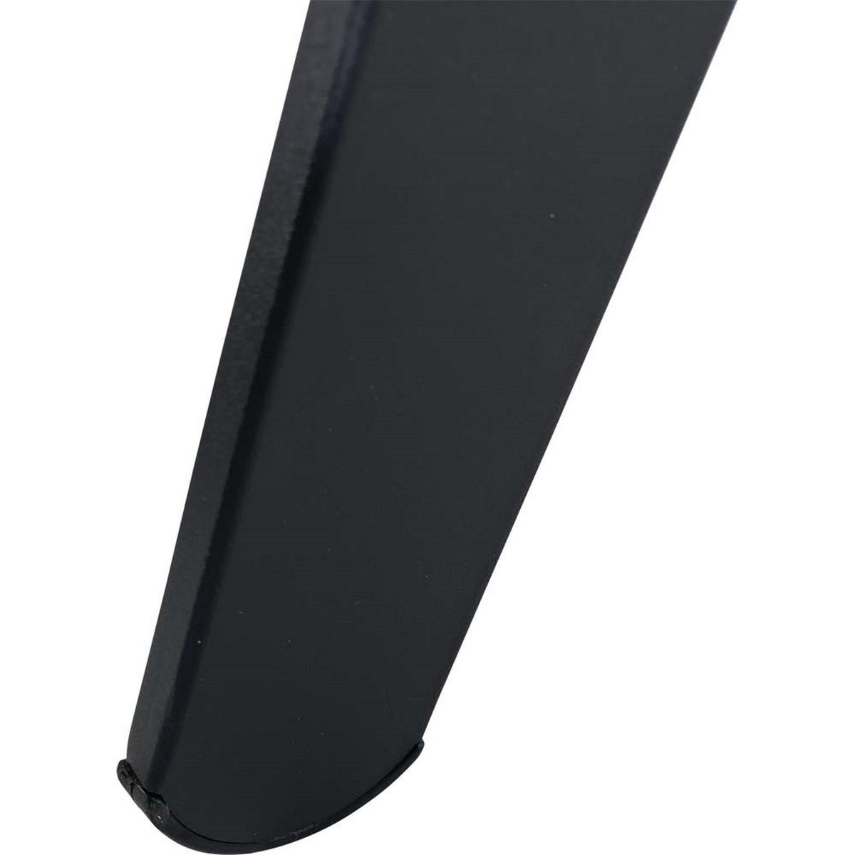BEISTELLTISCH Tiki - Schwarz - 55/46/28 cm - Schwarz, Metall (55/46/28cm) - Lesli Living