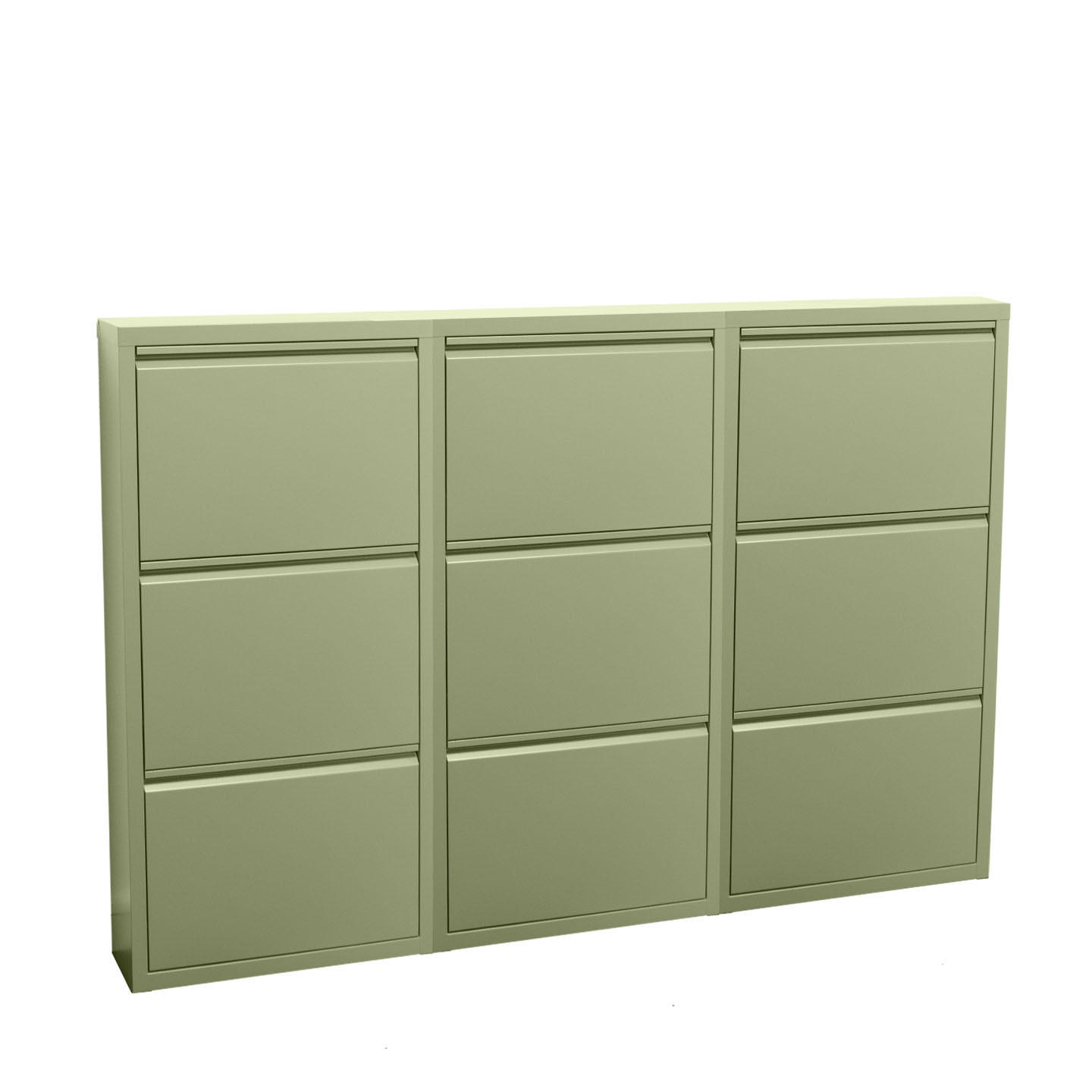 SKOSKÅP Pisa 150 x 16 x 106 cm – grön 106/150/16 cm