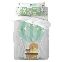 BETTBEZUG 2er-Set teiliges air balloon 115x145 cm (kinderbett) mehrfarbig - Multicolor, Textil (115/145cm) - Happy Friday