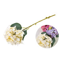 KUNSTBLUME Hortensien Viridis Creme 62/16/62 cm Kunstoff - Creme, Kunststoff (62cm) - Mondex