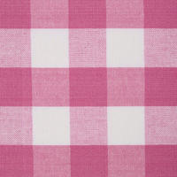 BAUMWOLLSTOFF Meterware pink-weiß kariert, 150 cm - Pink, Textil (150/100cm) - Homescapes