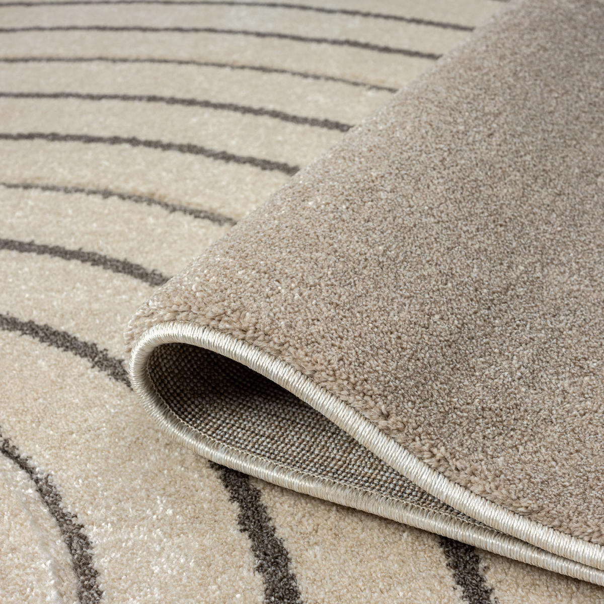 KURZFLOR-TEPPICH Bonito 7170 Braun 80x300 cm - Braun, Textil (80/300cm) - carpet city