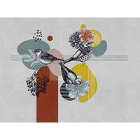 VLIESTAPETE Bunt 371/280 cm - Multicolor/Grau, Textil (371/1cm) - KUNSTLOFT
