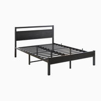 METALLBETT 120/200 cm DE-33024 mit Lattenrost und Stauraum Schwarz - Schwarz, Metall (120/200cm) - ComfortXL
