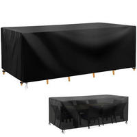 SCHUTZHÜLLE Gartenmöbel Rechteckig 242 x 162 x 100 cm - Schwarz, Kunststoff (162/100/242cm)
