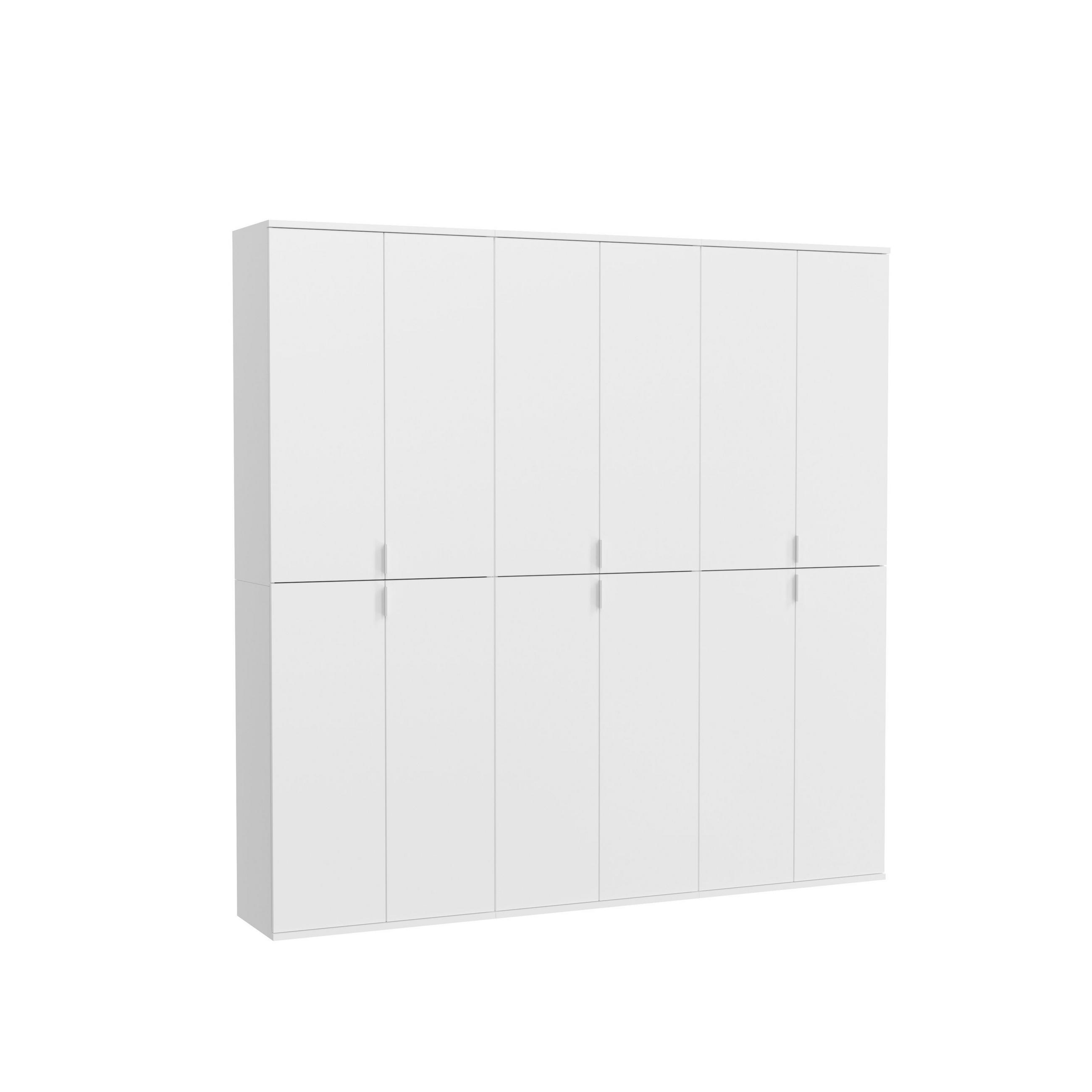 Homes & Jones Garderobe Weiß 183x193x34 cm
