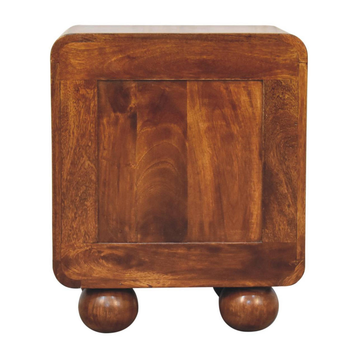 NACHTKASTEN Kastanie Offen Geflochten, 1 Schublade und Offenes Regal, Dunkelbraun - Dunkelbraun/Messingfarben, Holz/Metall (45/54/35cm) - Artisan Furniture