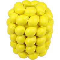 VASE Limone gelb mit Zitronen - Gelb, Keramik (29cm) - FURNARO