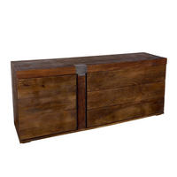 SIDEBOARD Mango 180x45x75 braun lackiert Amsterdam #11 - Braun, Holz (180/75/45cm) - Massivmoebel24