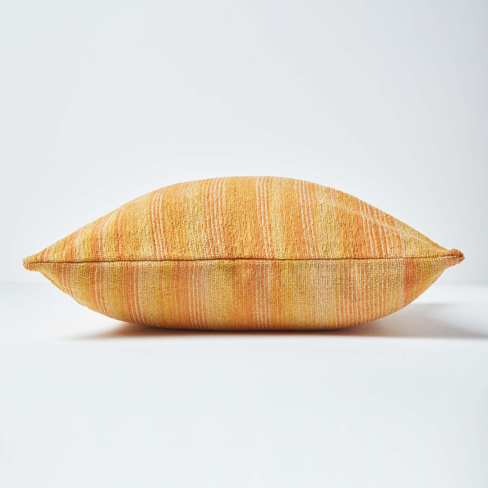 KISSENHÜLLE Chenille Tie Dye orange 60/60 cm - Orange, Textil (60/60cm) - Homescapes