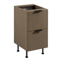 UNTERSCHRANK D45S2 AX – Sorento Dunkle Eiche – Dunkle Eiche - Dunkelbraun, Holzwerkstoff (45/87/52cm) - ROYAL24_MARKT