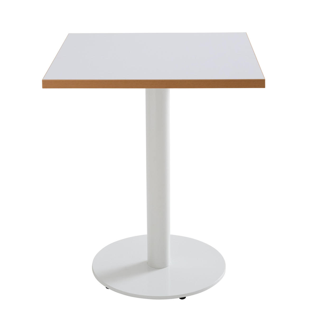 TISCHPLATTE quadratischer 60 cm, Weiß - Weiß, Holz (60/2.5/60cm) - Oviala