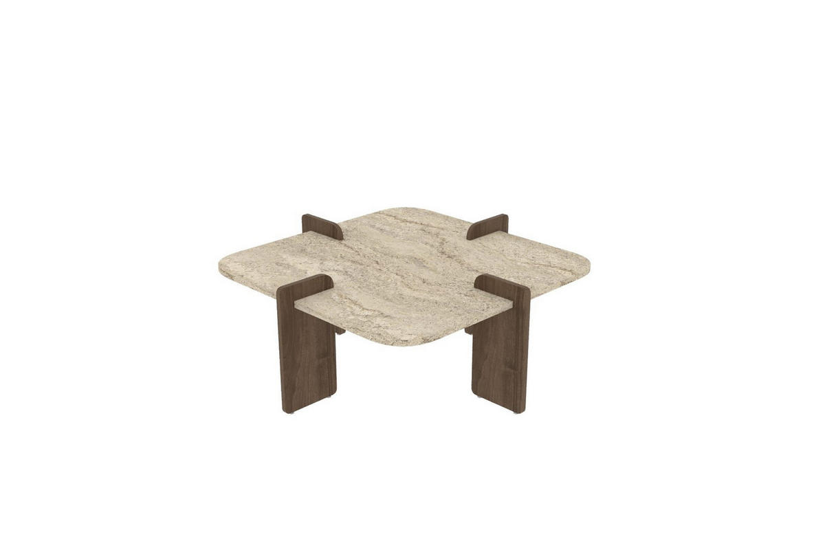 COUCHTISCH poalla beige - Beige, Holz (90/90/35cm) - Habitat Garten
