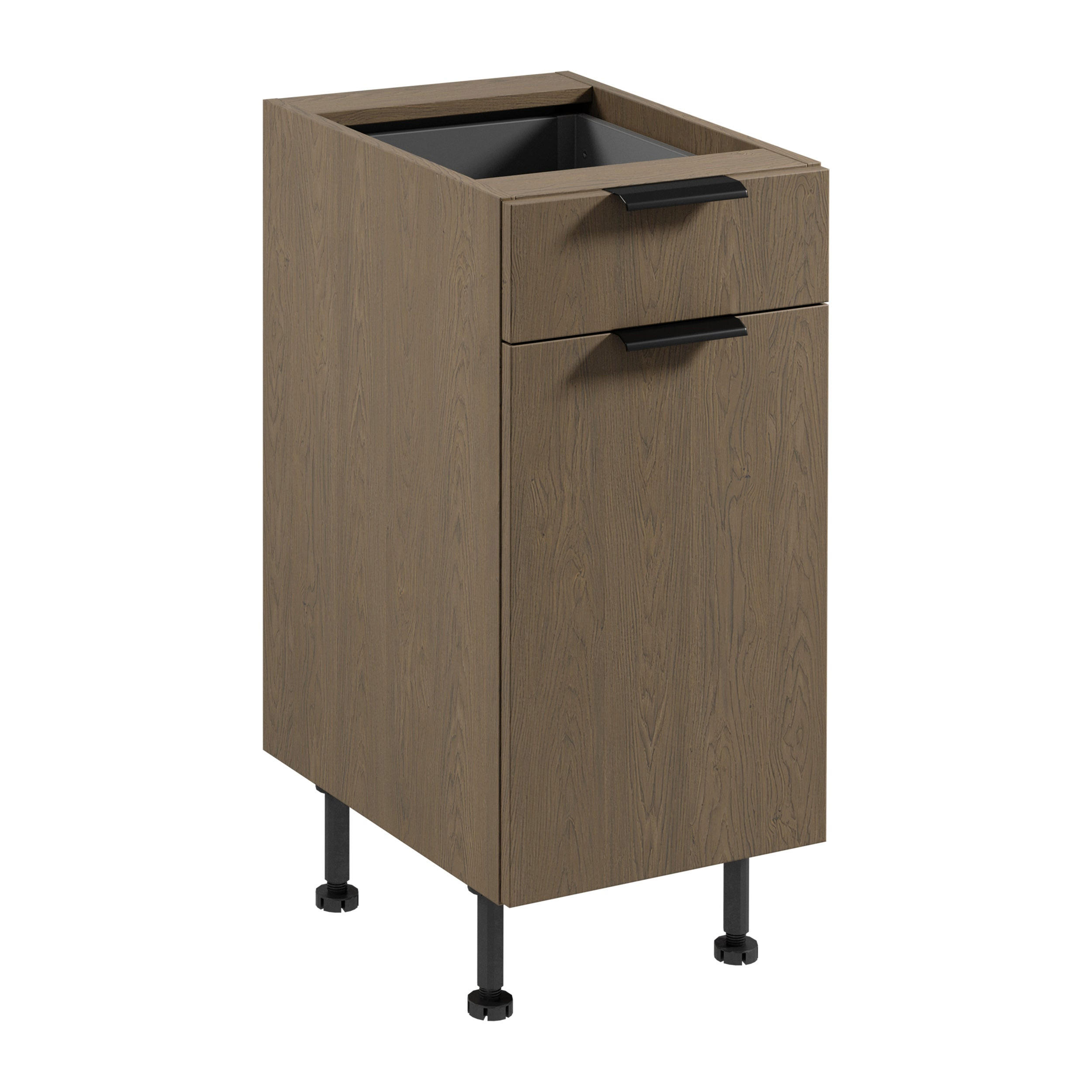 Royal24_Markt Unterschrank Dunkelbraun 40x87x52 cm