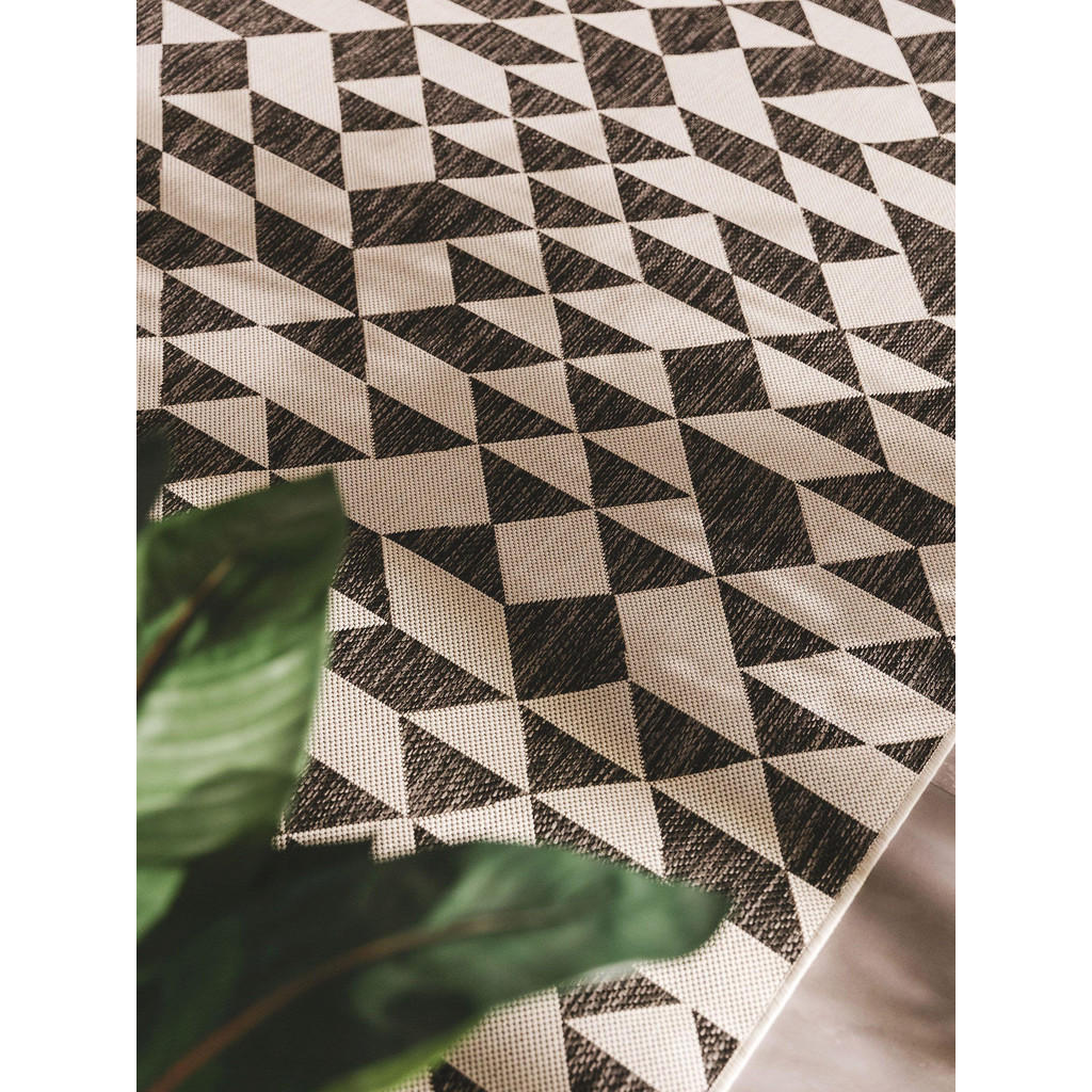 Thumbnail - benuta Nest Outdoorteppich, Schwarz, Textil, Rechteckig, 300x400 cm, Oeko-Tex® Standard 100, wasserabweisend, Teppiche &...
