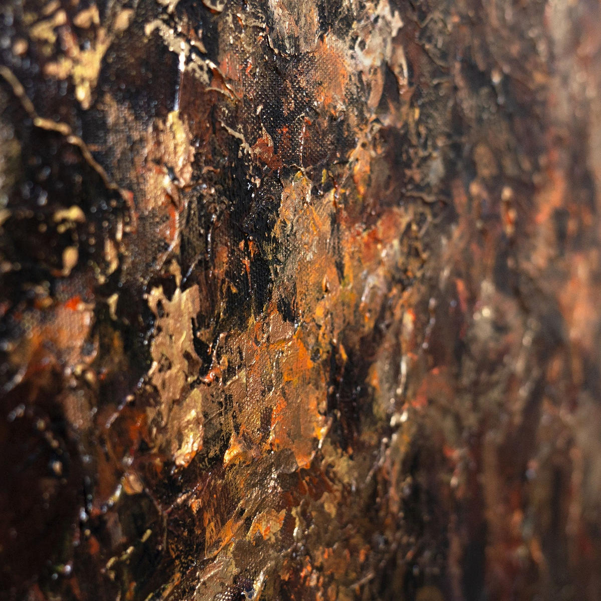 GEMÄLDE Waldglanz Schattenfugenrahmen Grau 120x80 cm - Grau, Holz (120/80cm) - YS-art gallery