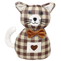 TÜRSTOPPER Katze Kaya - Braun, Textil (18/9cm) - Lashuma