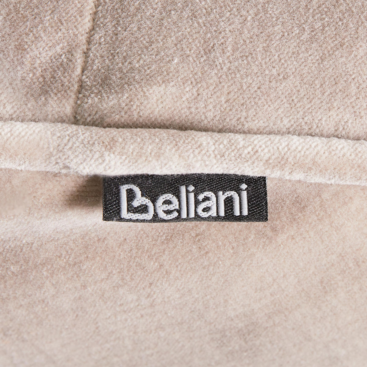 POUF Hellbraun Yulle - Hellbraun, Textil (60/25/60cm) - Beliani