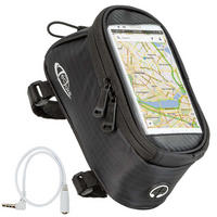 FAHRRADTASCHE ,Zusätzliche Spannseil-Sicherung ,schwarz - Schwarz, Kunststoff (9.5/10/20cm) - tectake