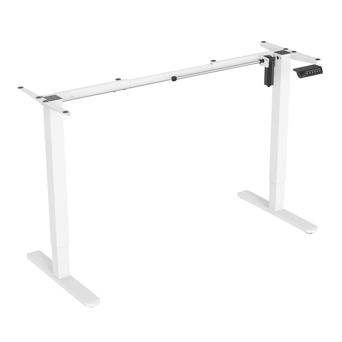 SCHREIBTISCHGESTELL Jiri weiß - Weiß, Metall (58.5/135/118cm) - SVITA