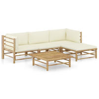 GARTENSET Rennhack 5-teilig - Weiß, Naturmaterialien - Nettlife