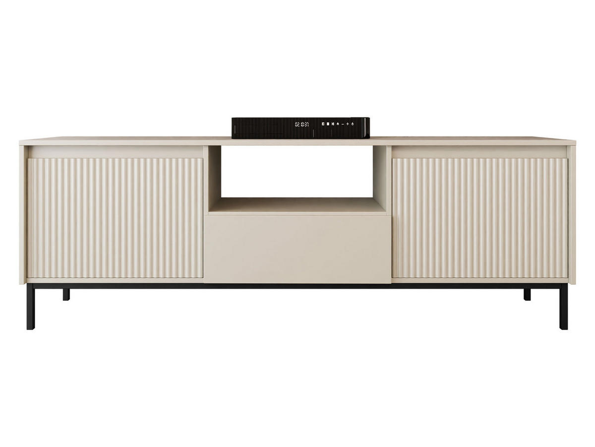 TV-ELEMENT Ozmi 2K1SZ - Kaschmir/Schwarz, Holzwerkstoff/Metall (174/55/40cm) - MIRJAN24