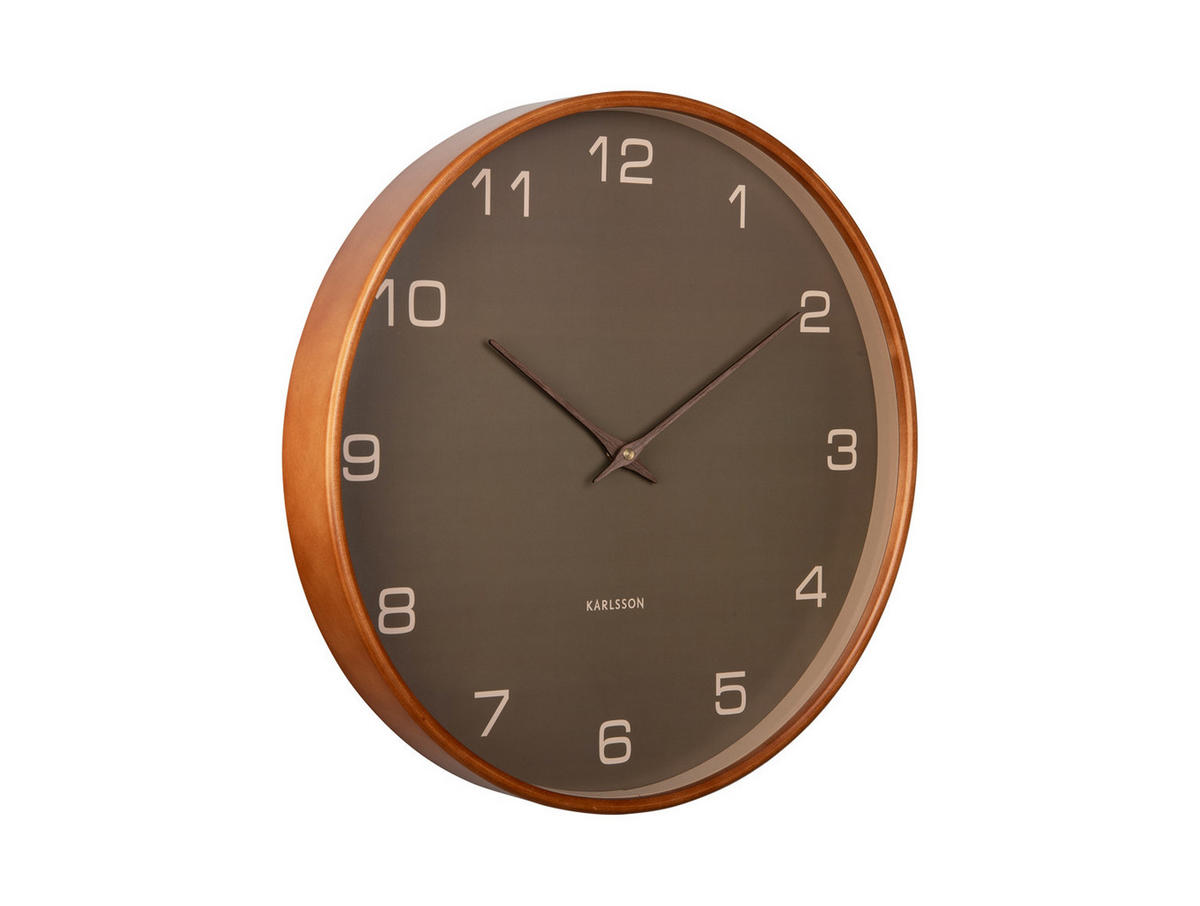 WANDUHR Acento Ø40 cm - Grün, Holz (40/40/5cm) - Karlsson