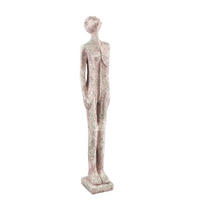 SKULPTUR Keiton Grau 11/11/60cm - Grau, Stein (11/60/11cm) - PTMD Collection