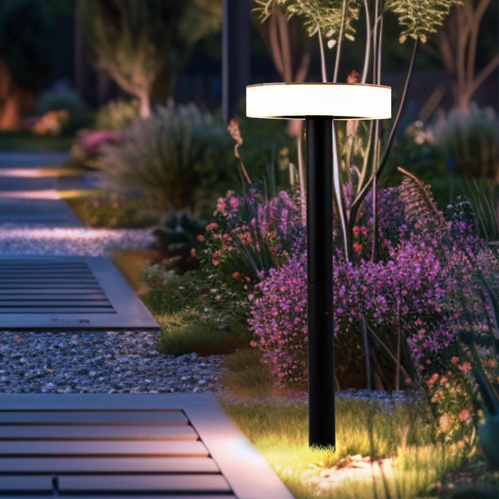 LED AUSSENLEUCHTE Solar Schwarz Kunststoff - Schwarz, Kunststoff (15.3/15.3/56.1cm) - Globo Lighting