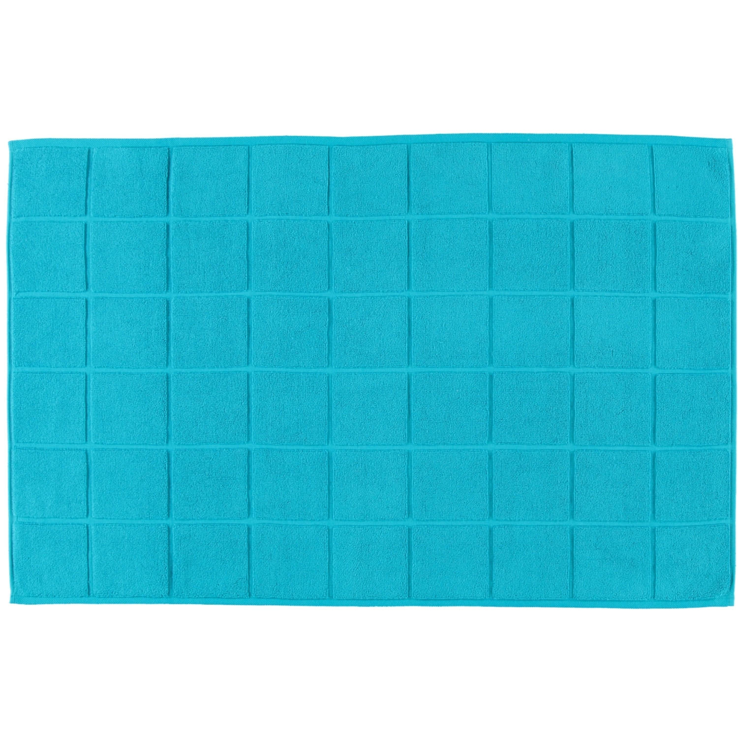 BADEMATTEN KAROFOND 4015 PETROL - 29 - Blau, Textil (60/100cm) - Ross