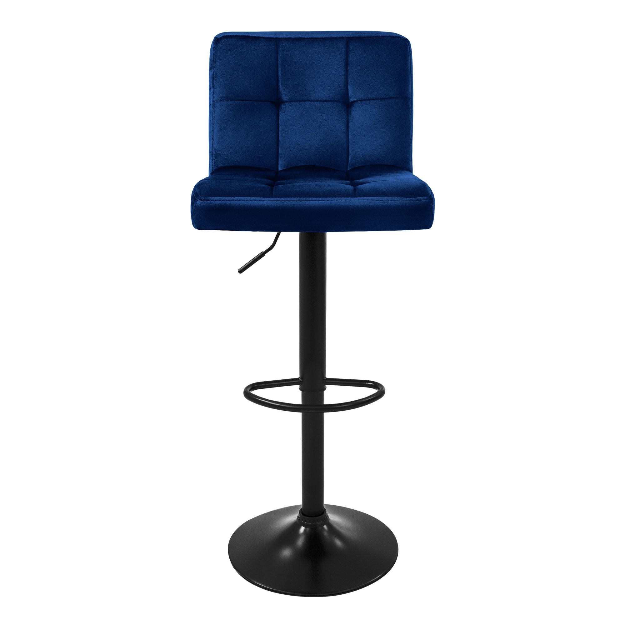 BARHOCKER Samt blau 2er Set - Blau, Metall (50/112/45cm) - ML-DESIGN