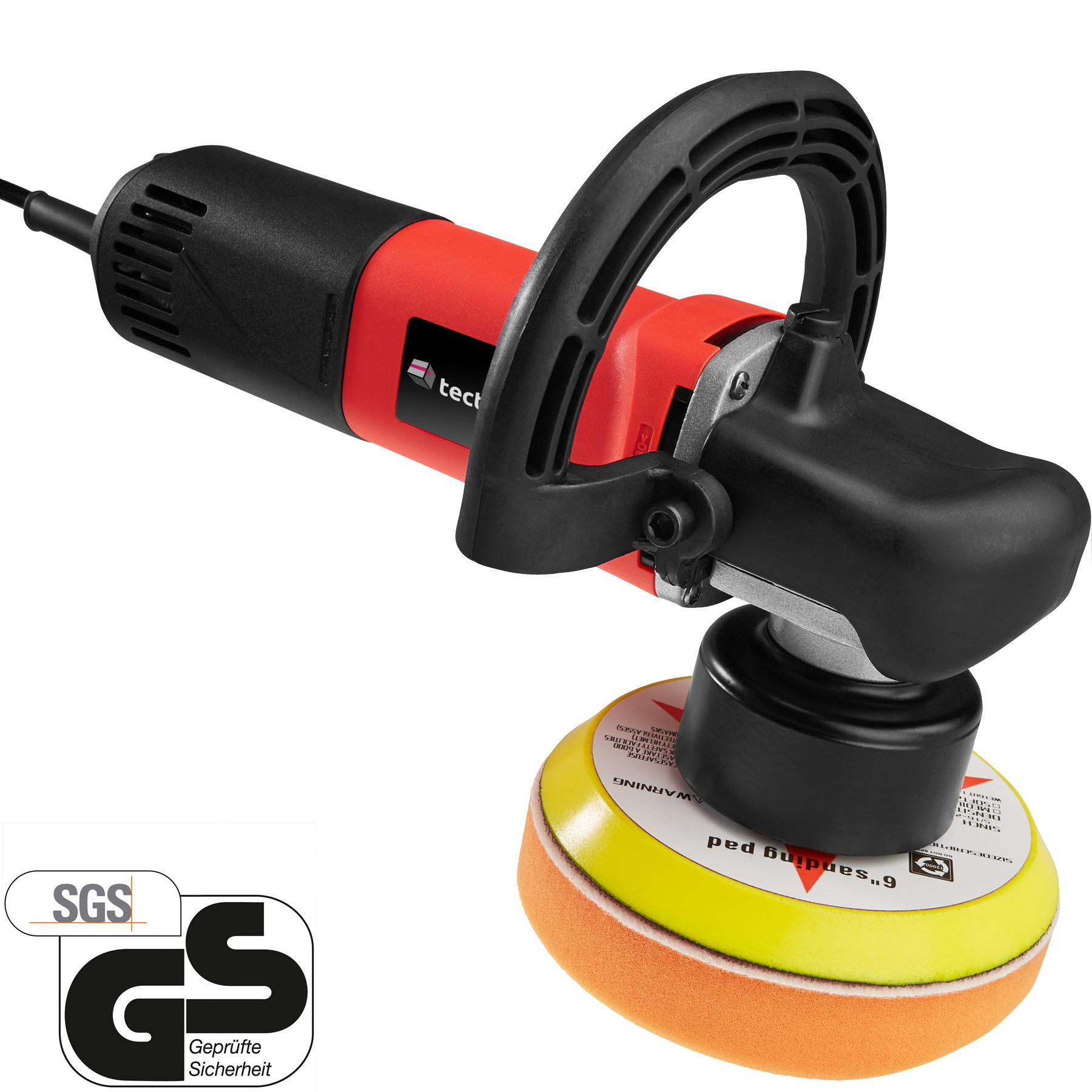 POLIERMASCHINE 28er Set Exzenter , rot - Rot, Metall (31/8/120cm) - tectake