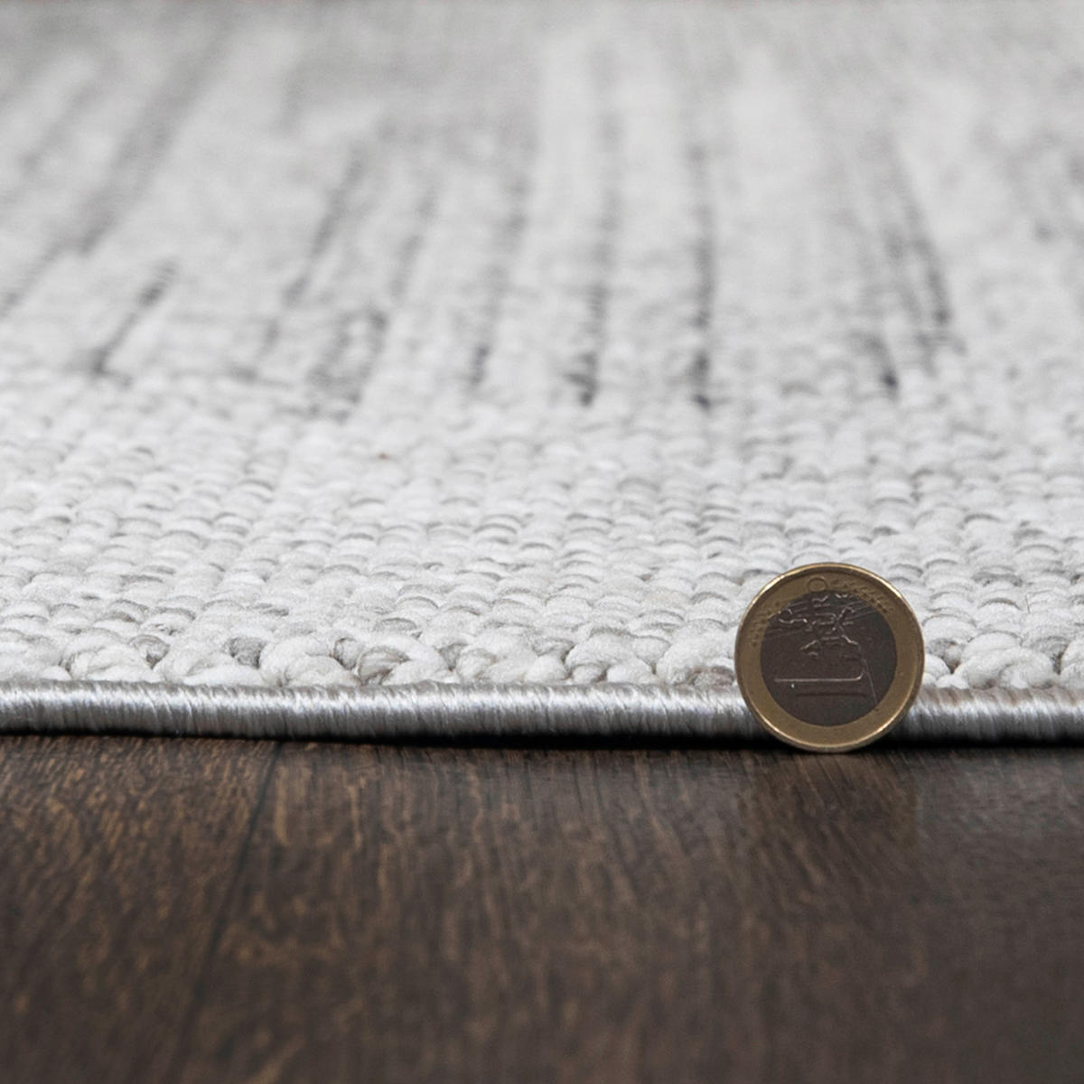 TEPPICH Lora SD94A Mazovia 80x150cm Anthrazit Grau Abstrakt Kurzflor - Grau, Textil (80/150cm) - Mazovia