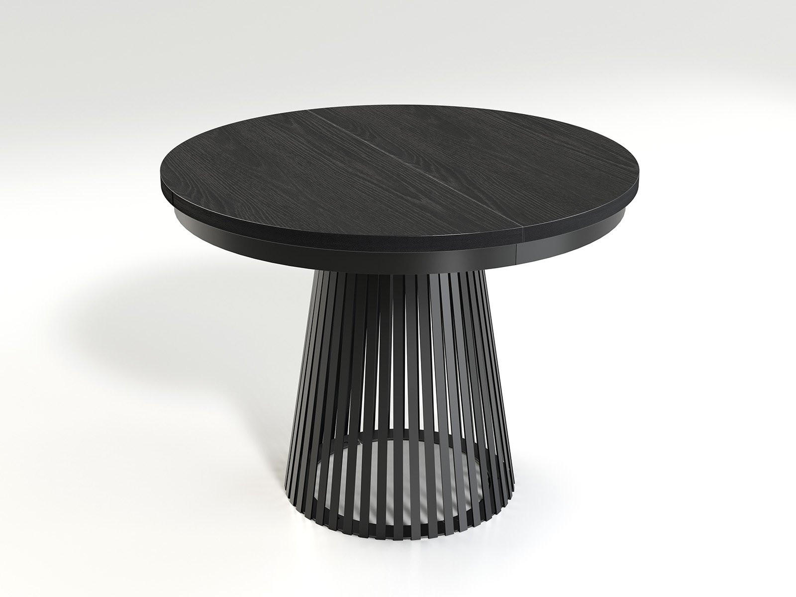 Masseno Esstisch Schwarz 100x76.6x100 cm