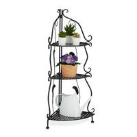 ECKREGAL - Schwarz, Kunststoff/Metall (30/82.5/30cm) - Relaxdays